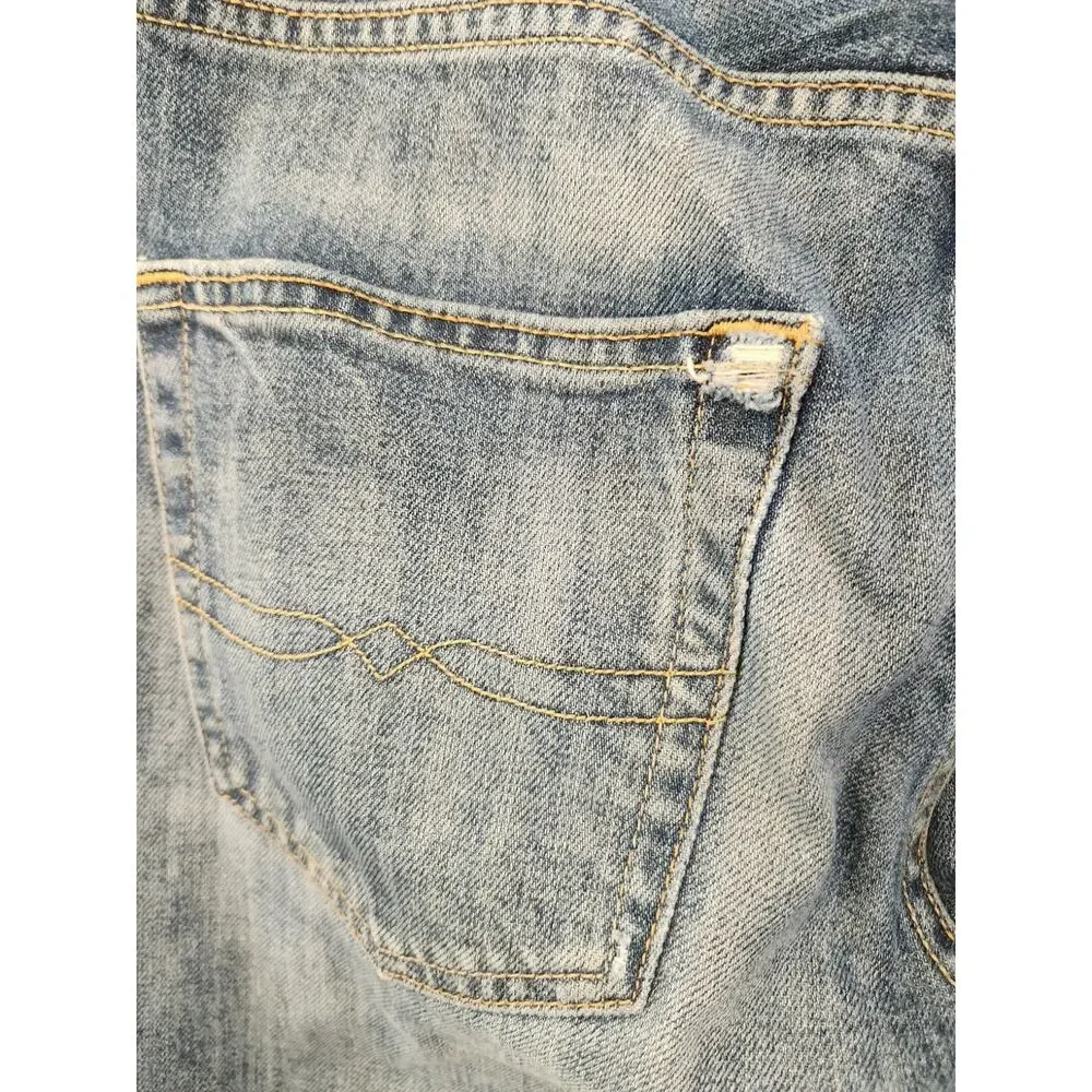 Lucky Brand 410 Athletic Jeans Mens (31 X 29 Actual) 30 X 30 Blue Whiskers